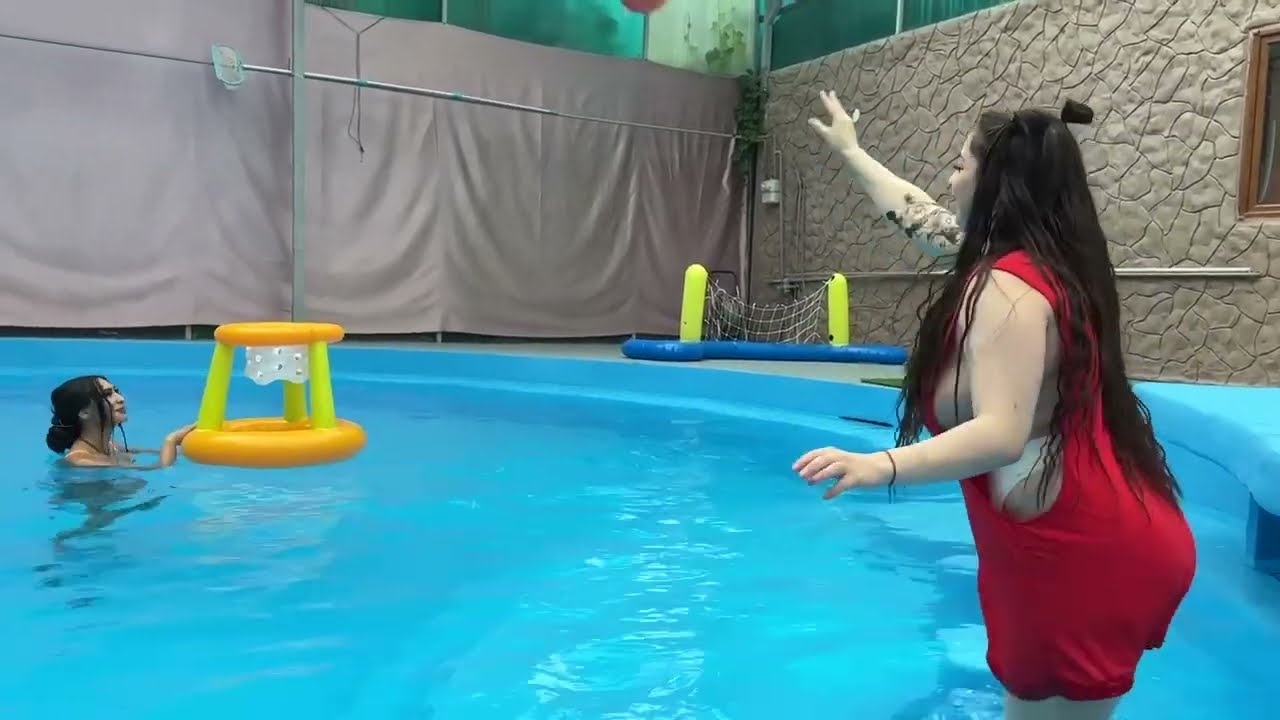 Swimming Volleyball with Amelia