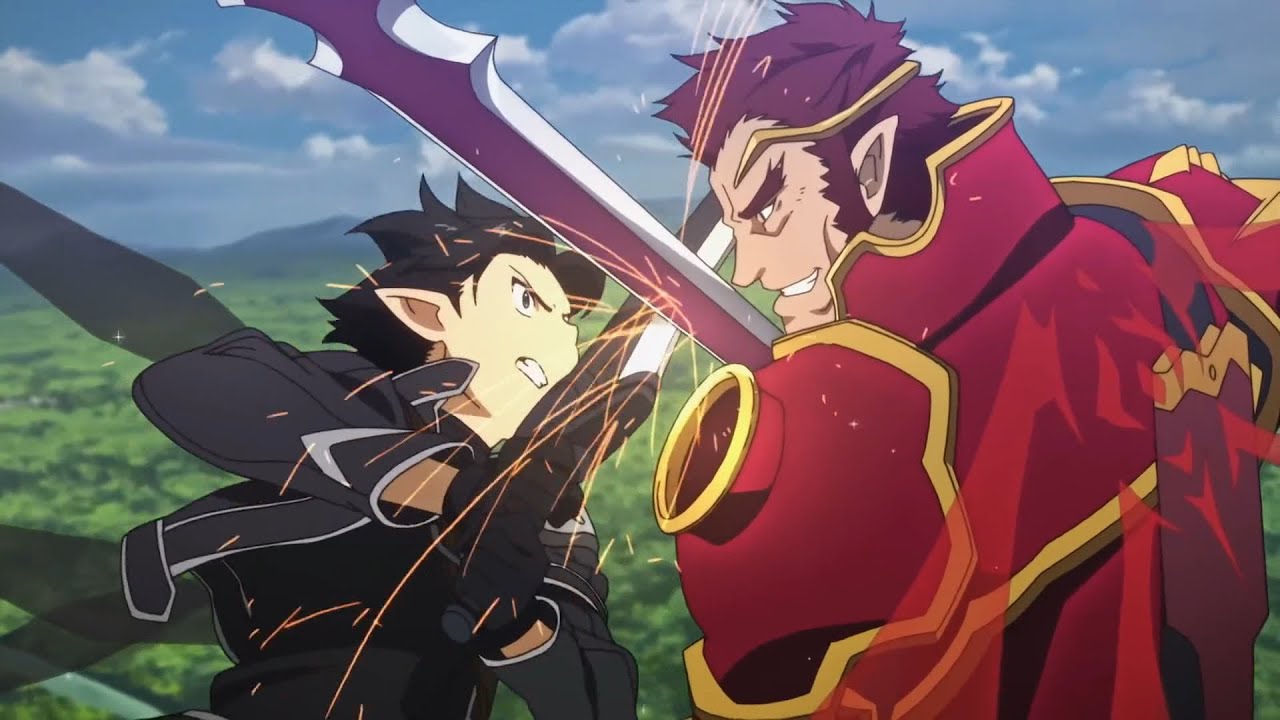 Sword Art Online (Dub) - Kirito vs Eugene (part 1)