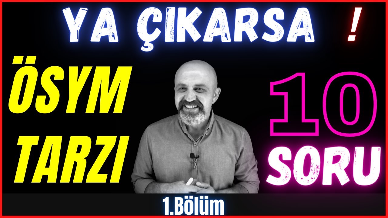 ÖSYM TARZI SORULAR  (Temel Kavramlar) || Matematik || VesaTv
