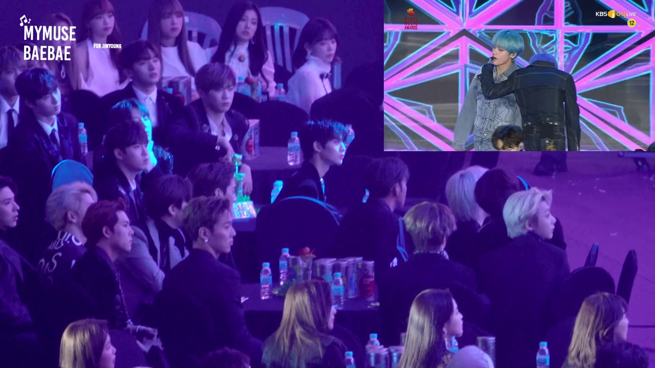 (sync100%)190115 SMA@ Monsta x, Red velvet, IZONE, Wanna one, Twice reaction to BTS fake love, idol