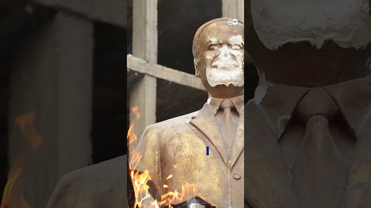 Syrian rebel fighters set fire to tomb of Assad's father | DW News