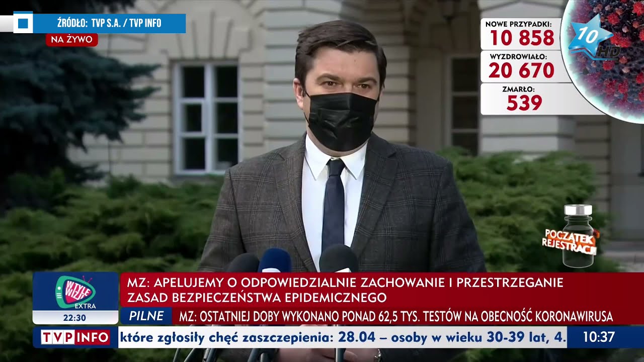 Szczepionka to panaceum na COVID-19 - konferencja prasowa rzecznika ministra zdrowia, 23.04.2021 r.
