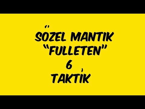 Sözel Mantık FULLETEN 6 Taktik