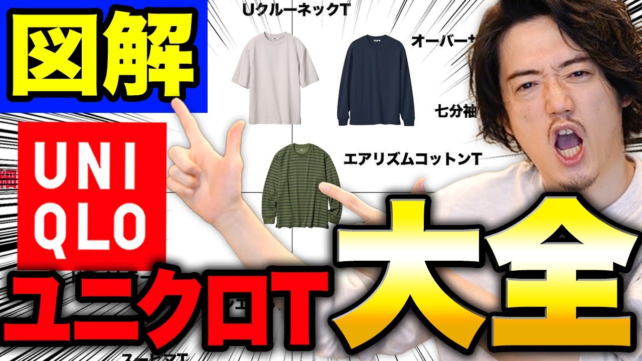 ユニクロのTシャツ全部解説してやんよ。
