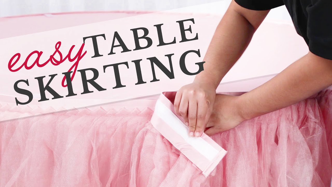 Table Skirting Tips | How to Use Valance Table Clips