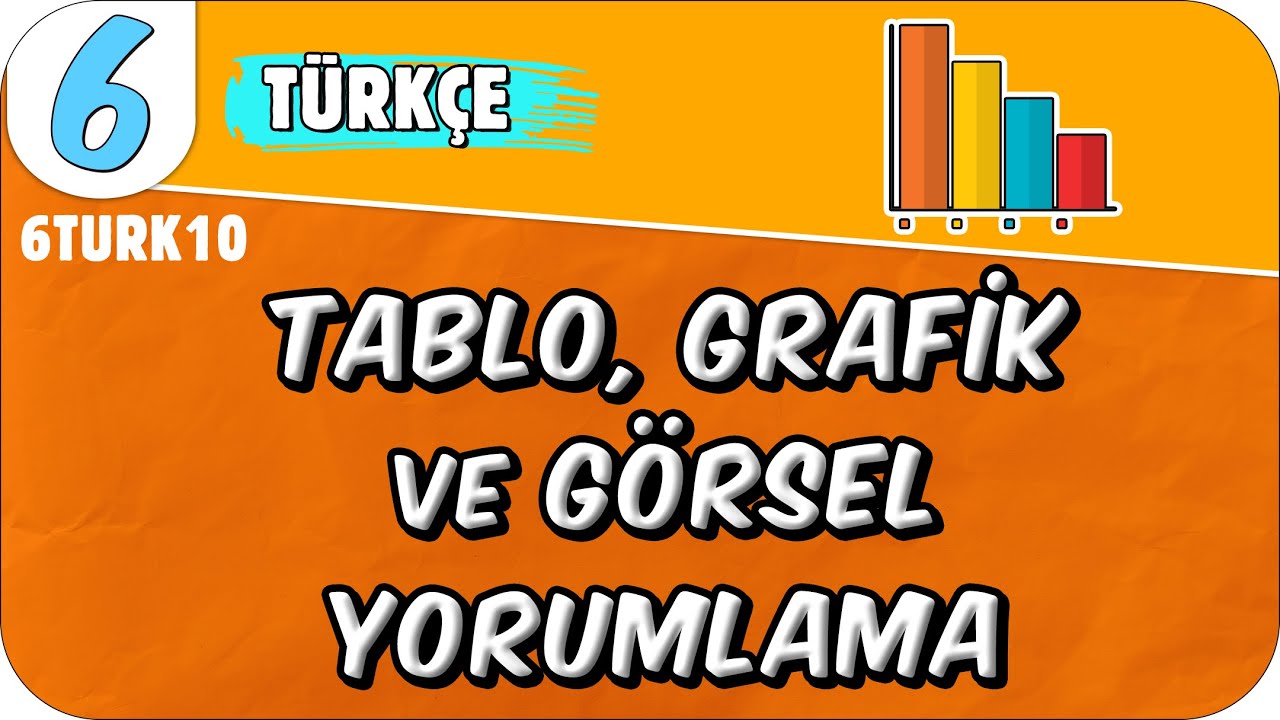 Tablo, Grafik ve Görsel Yorumlama - Sözel Mantık 📙 6TURK10 #2025