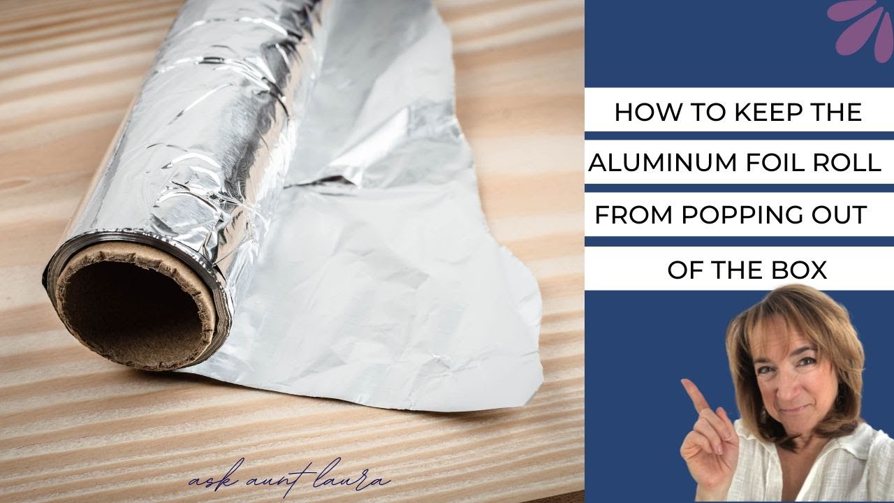 Tabs on the box keep your aluminum foil in place.