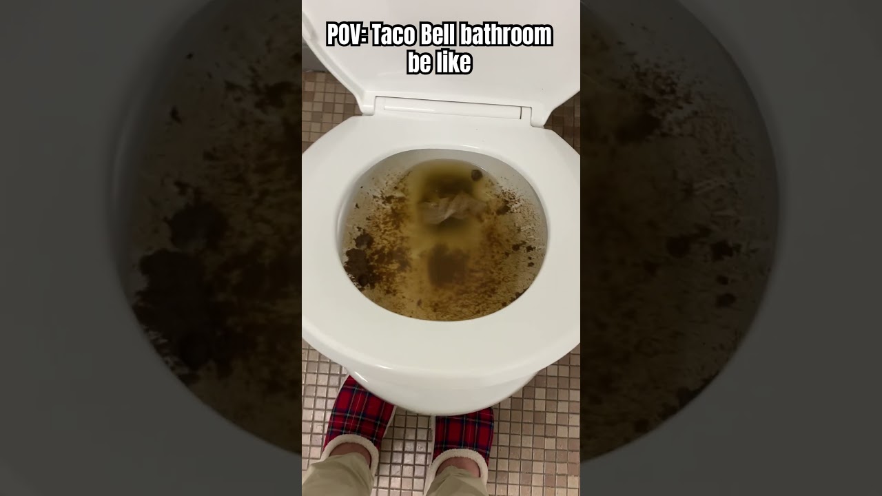 Taco Bell bathroom be like #funny #funnyshorts #tacobell #fyp #lol #wow #bathroom #memes #shorts