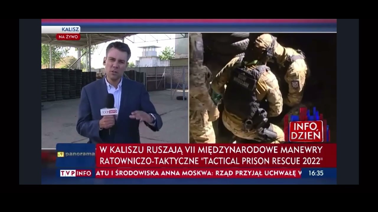 Tactical Prison Rescue 2022, łączenie na żywo TVP INFO, pierwszy dzień manewrów
