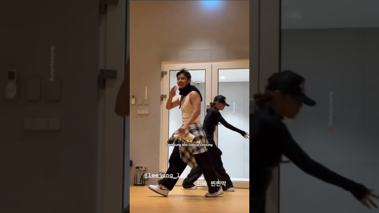 Taehyung and Dancer Leejung dancing together 🔥