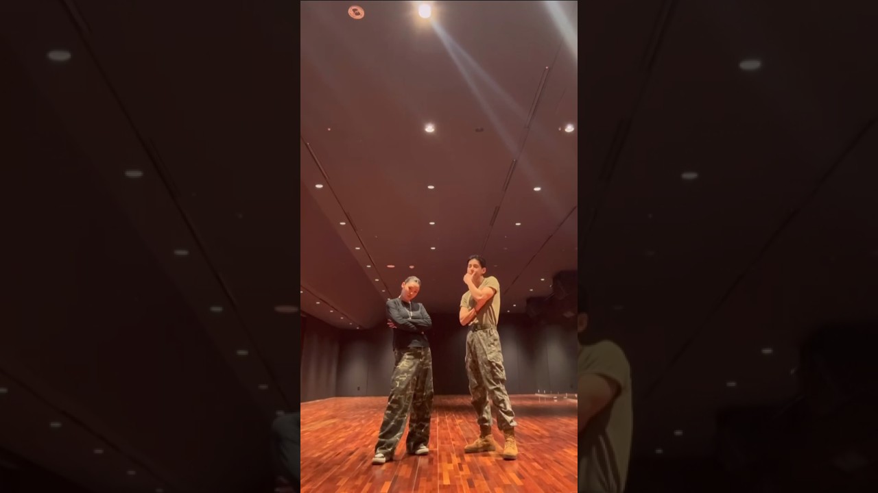 Taehyung and Lee Junglee dancing together