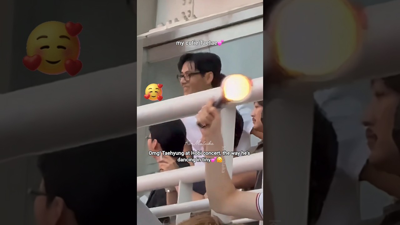 Taehyung is seen at Hobi concert😭 he's so cute💕 #shorts #taehyung #trending #bts #taekook