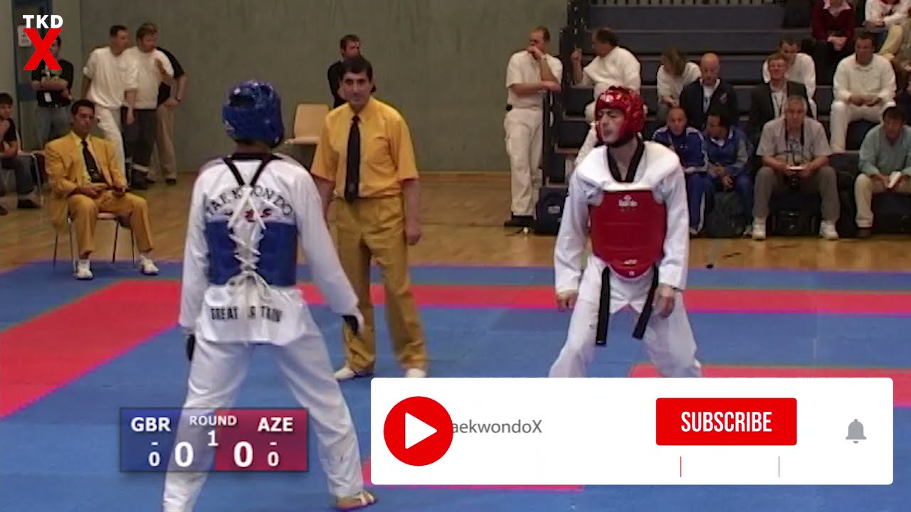 Taekwondo Euros 2006 Male Welter Weight Semi Final - Craig Brown (GBR) vs Rashad Ahmadov (AZE)