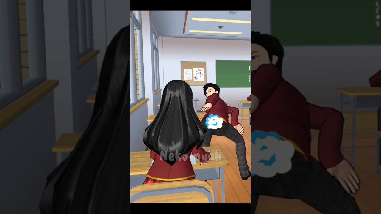 Taiga keeps farting in class 🌪️🤮 #sakuraschoolsimulator #shorts #funny #tiktok #meme