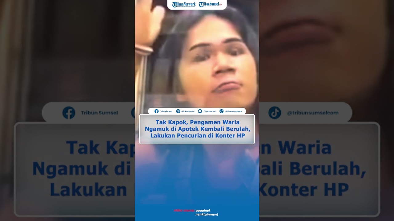 Tak Kapok, Pengamen Waria Ngamuk di Apotek Kembali Berulah, Lakukan Pencurian di Konter HP