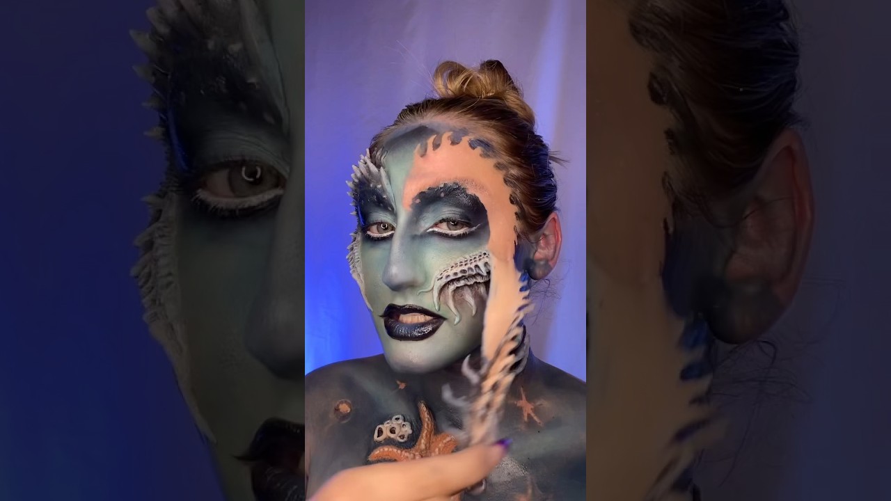 take off my makeup with me 🧜🏻‍♀️ #makeuptutorial #makeupremoval #makeupartist