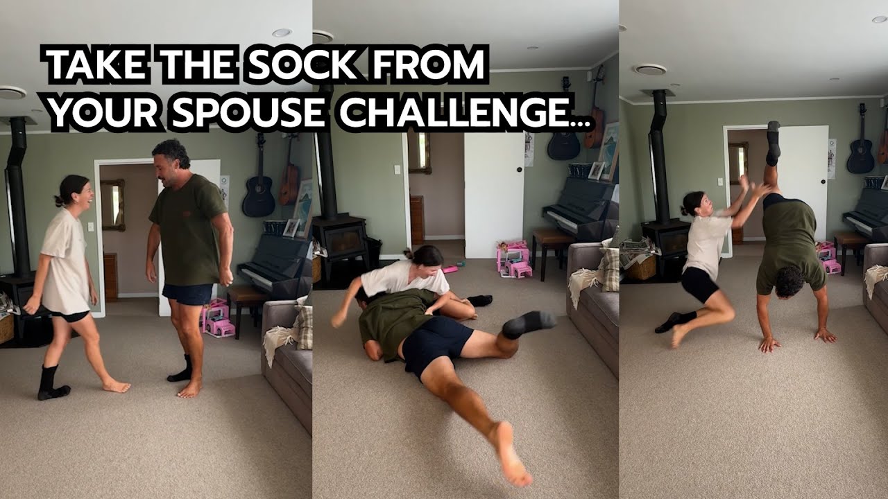 Take the sock from your spouse challenge 😳