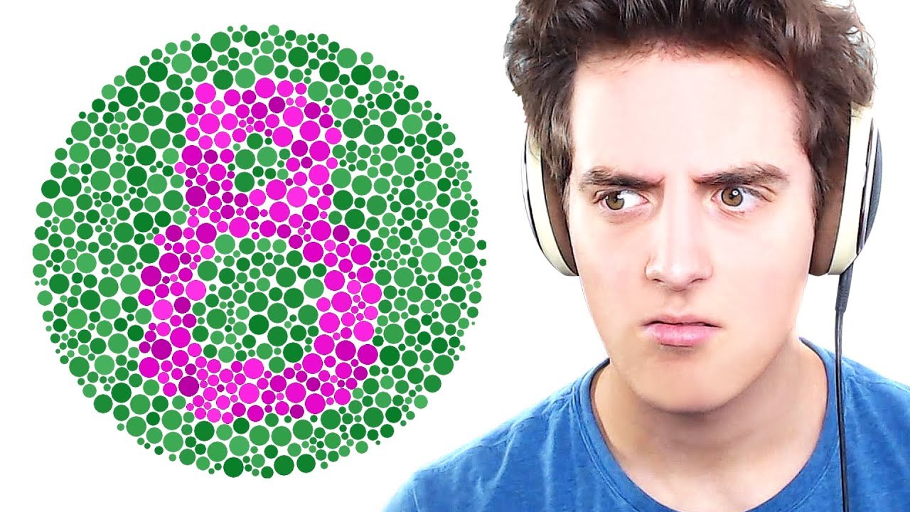 TAKING A COLOUR BLIND TEST!