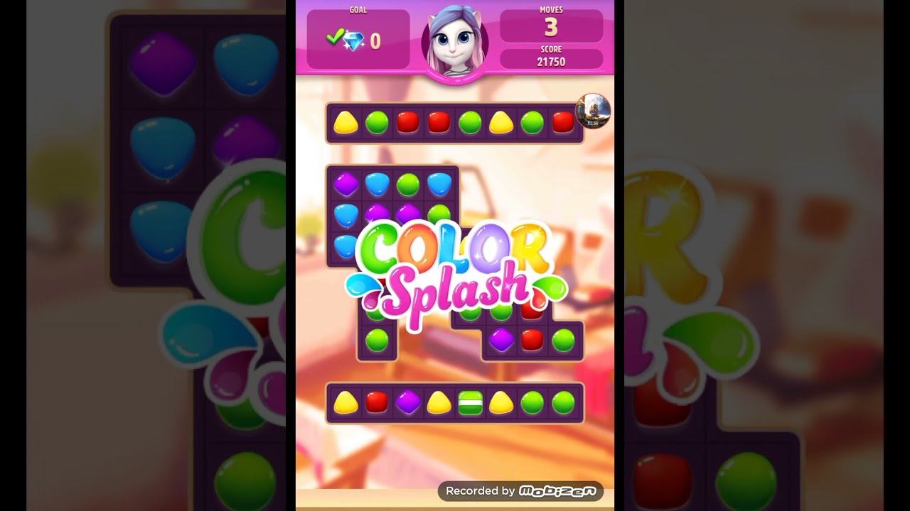 Talking Angela Color Splash - Level Fail + Level Complete 17