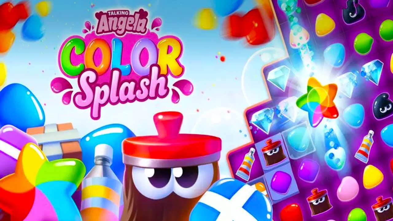 Talking Angela Color Splash by Outfit7 Android Gameplay ᴴᴰ
