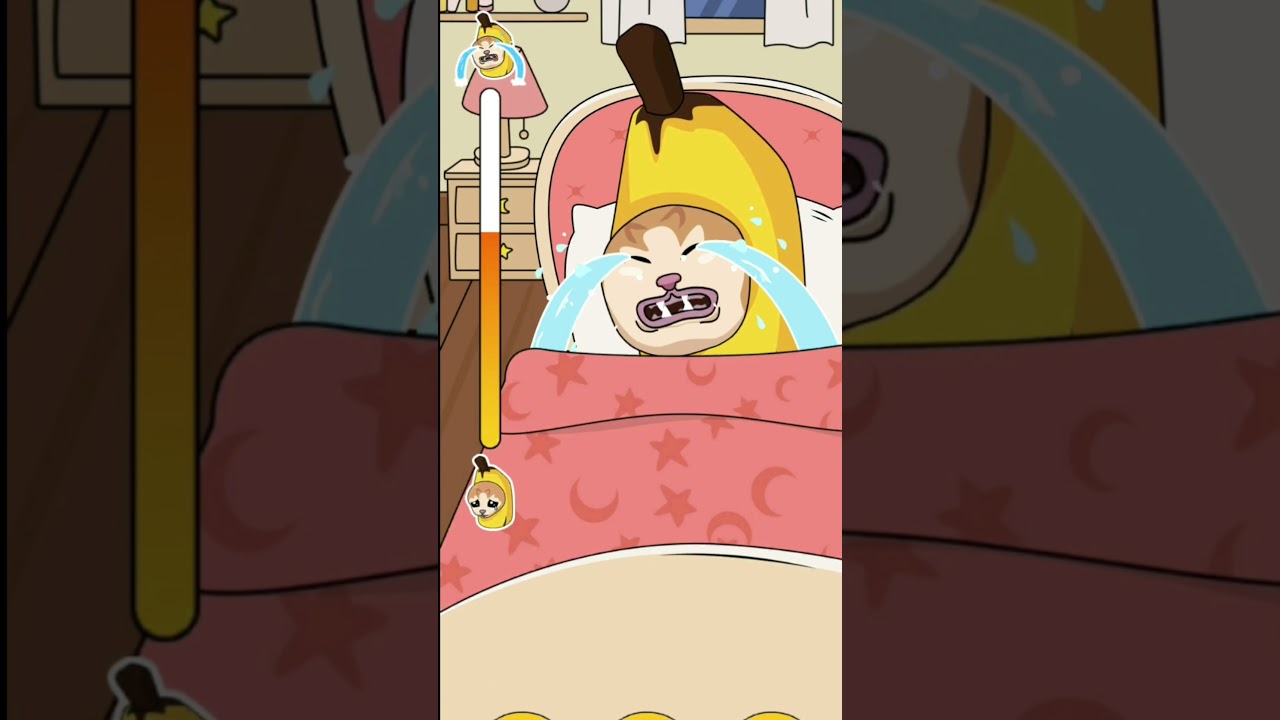 Talking Cat : #3 Banana cat cries |  | Banana cat game #bananacat #bananacatcry #youtubeshorts
