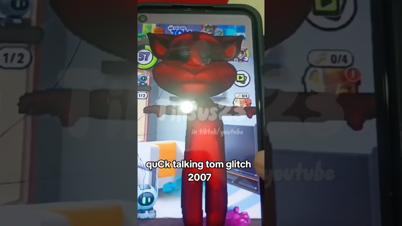Talking tom quCk glitch 2007 #talkingtom #quCk #shorts
