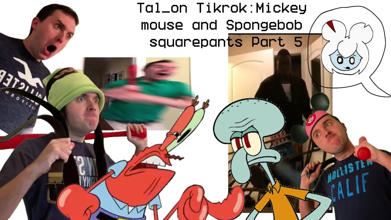 Tal_on TikTok Mickey Mouse And Spongebob Squarepants Part 5 #tal_on
