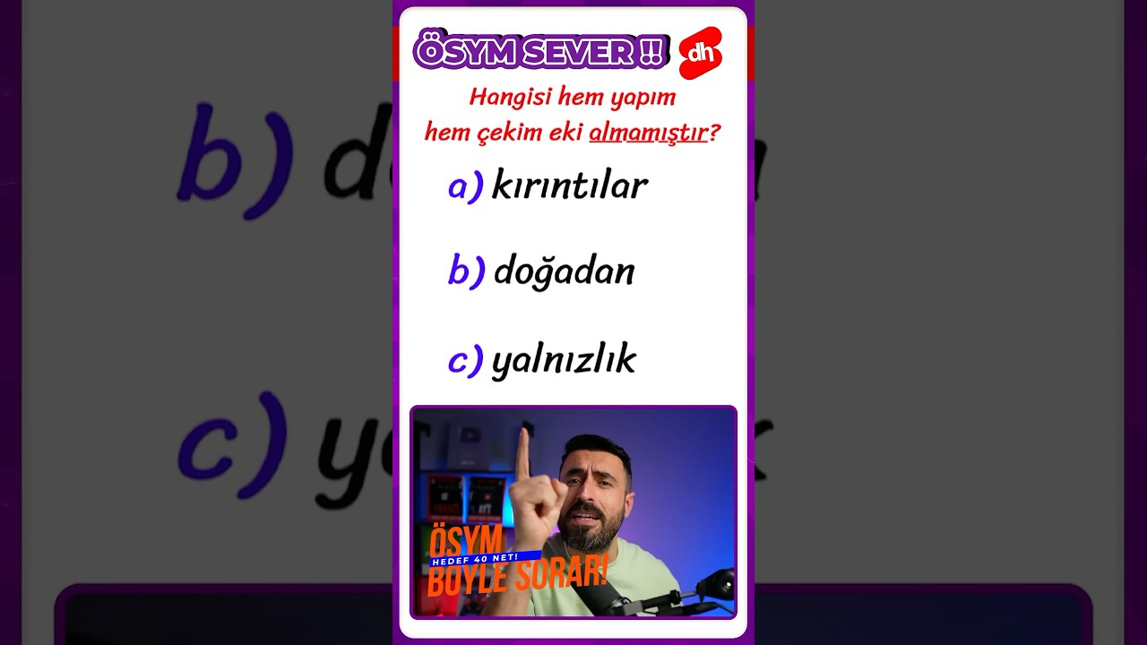 Tam ÖSYM’lik Türkçe Sorusu! ✅ 2025 TYT Türkçe 🔥