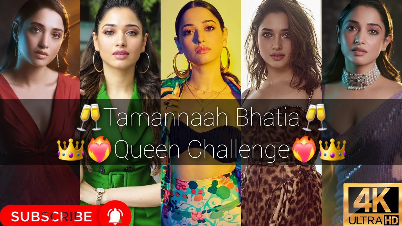 Tamannaah Bhatia👑❤️‍🔥🥂 Queen Challenge|Stop Go Challenge|Actres