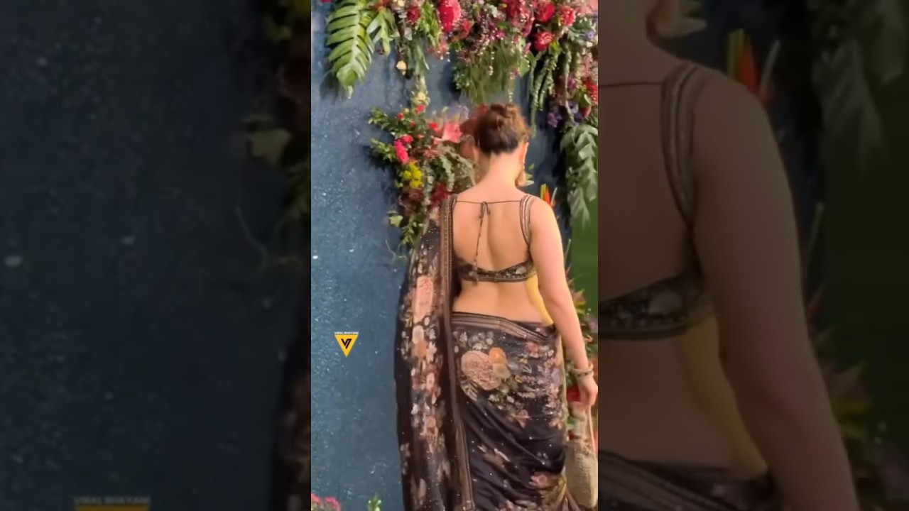 @tamannaahspeaks looking hot in saree #backless #saree #reelsinstagram #shorts
