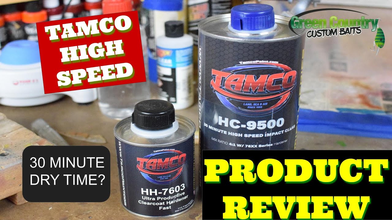 TAMCO HIGH SPEED CLEAR ---PRODUCT REVIEW----SPRAYING CLEAR ON CRANKBAITS