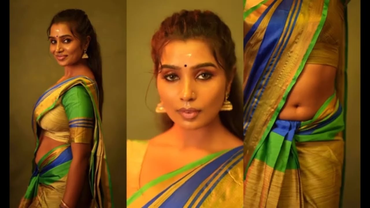 Tamil Serial Actress Nandhini Unseen Navel Slip