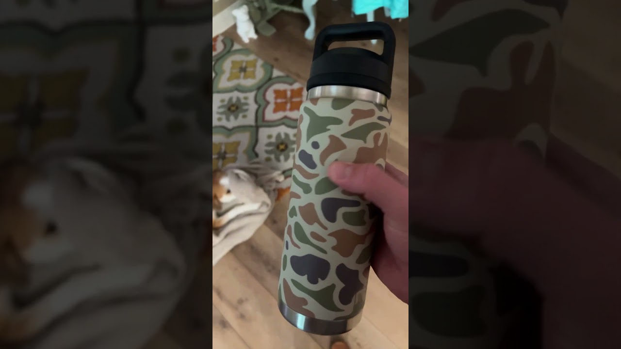 Tan Camo - 26oz Yeti Rambler with Chug Cap