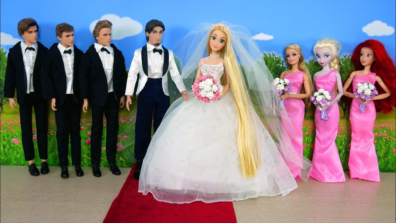 Tangled Princess Rapunzel Wedding Ceremony - Cinderella Castle Pernikahan Rapunzel Casamento