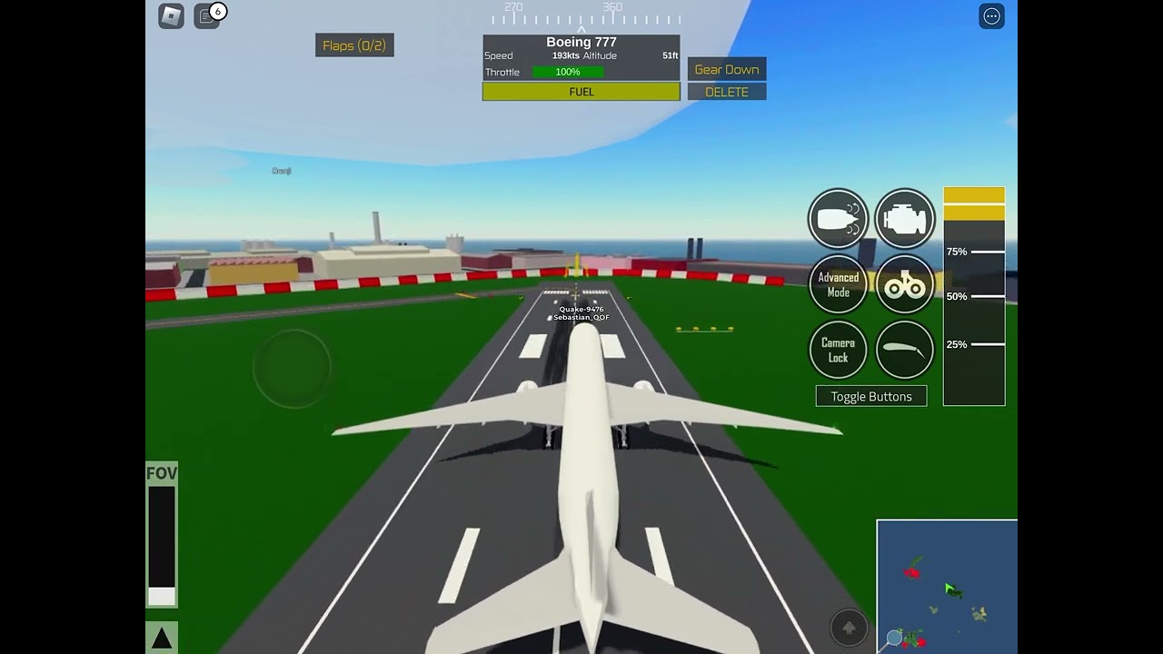 Tango mangle drives a Boeing 777