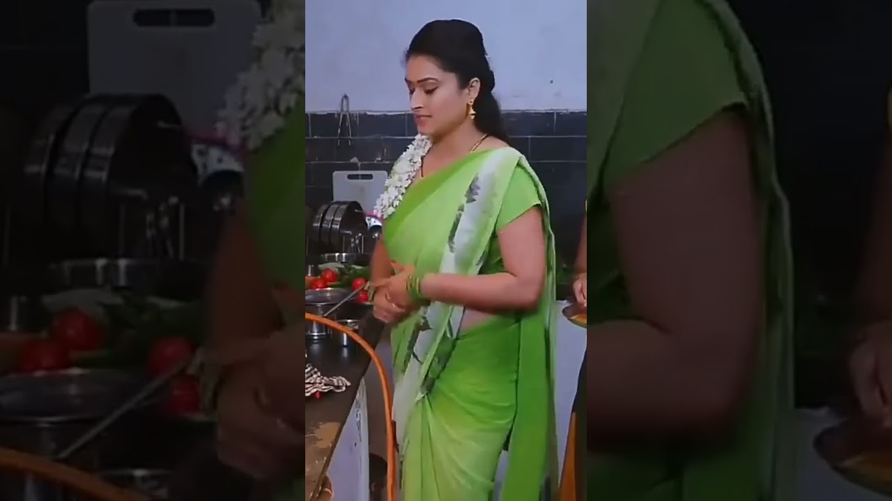 Tanisha kuppanda beautiful saree wearing #actress #saree #tv #blouses
