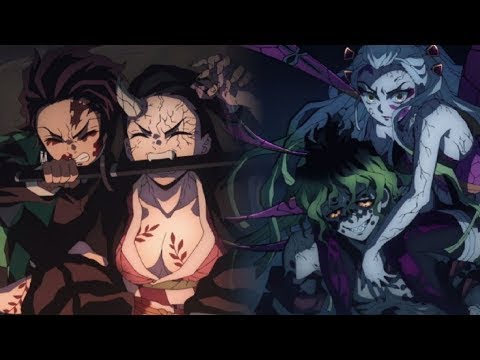 Tanjiro and Gyutaro protecting their sisters ~ Demon Slayer S2 Ep 7