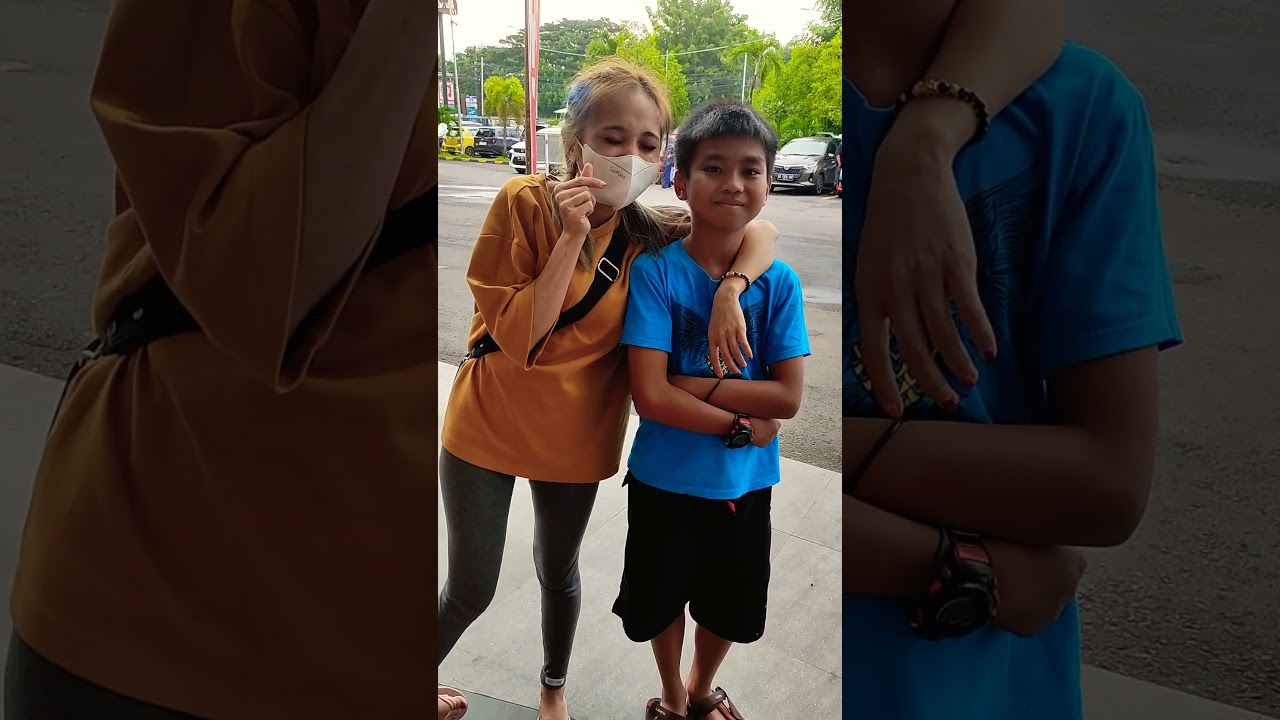 Tante dan keponakan,tinggi keponakan😂