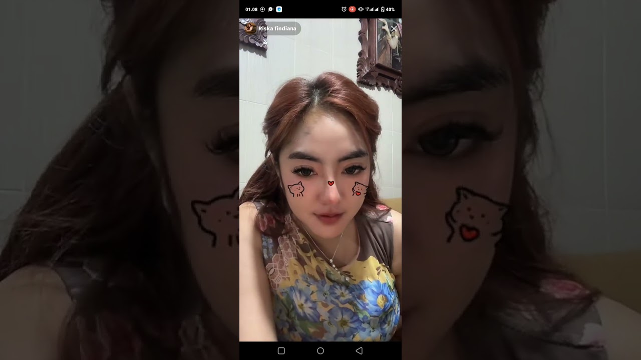 Tante Riska live tiktok cantik banget