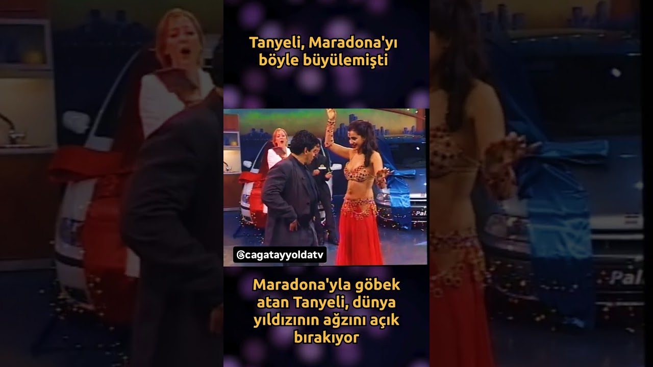 Tanyeli, öyle bir dans ediyor ki, dünya starı Maradona’nın aklını alıyor…