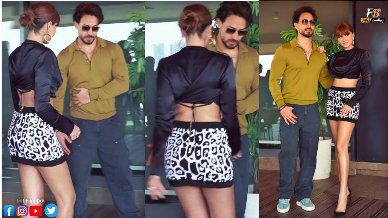 Tara Sutaria in Short Dress With Tiger Shroff At Heropanti 2 promotion