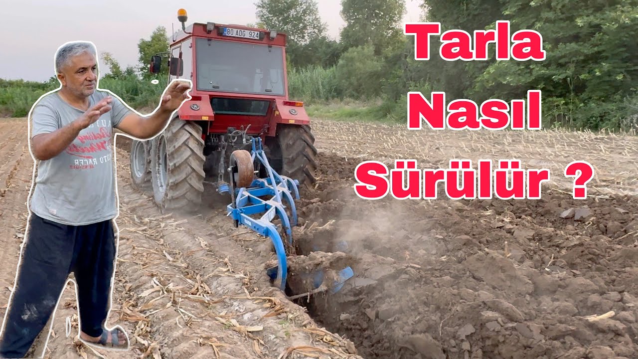 Tarla Nasıl Sürülür ? Çift Sürümü Kesimi Alma / TÜMOSAN 8095 Traktör