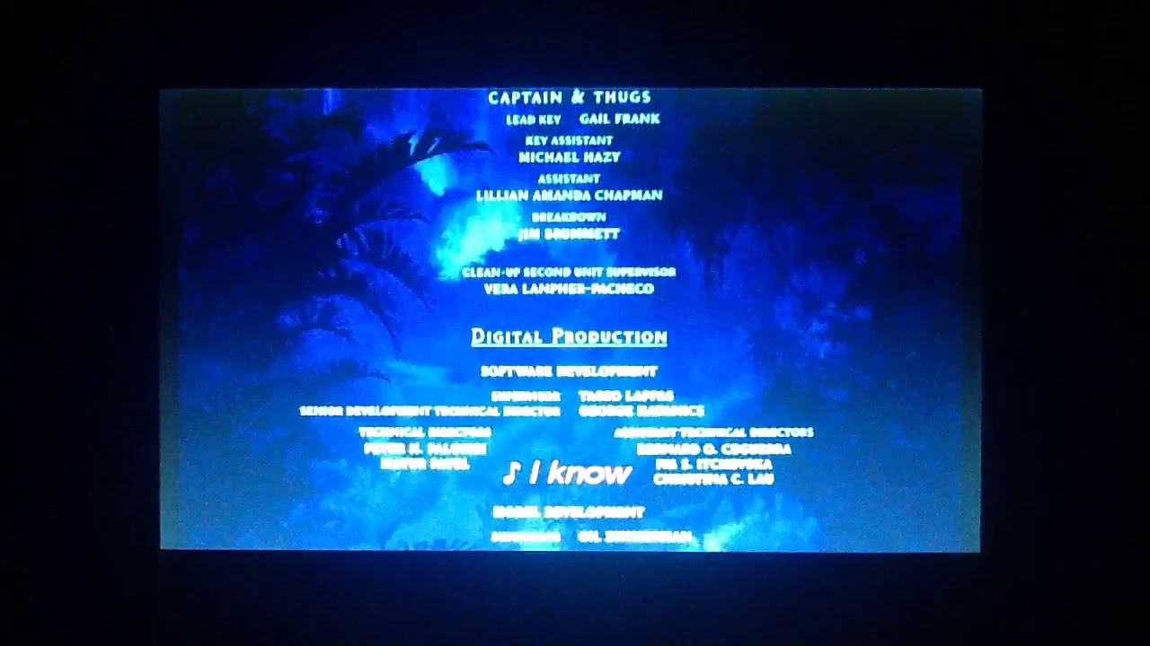 TARZAN(1999) END CREDITS.