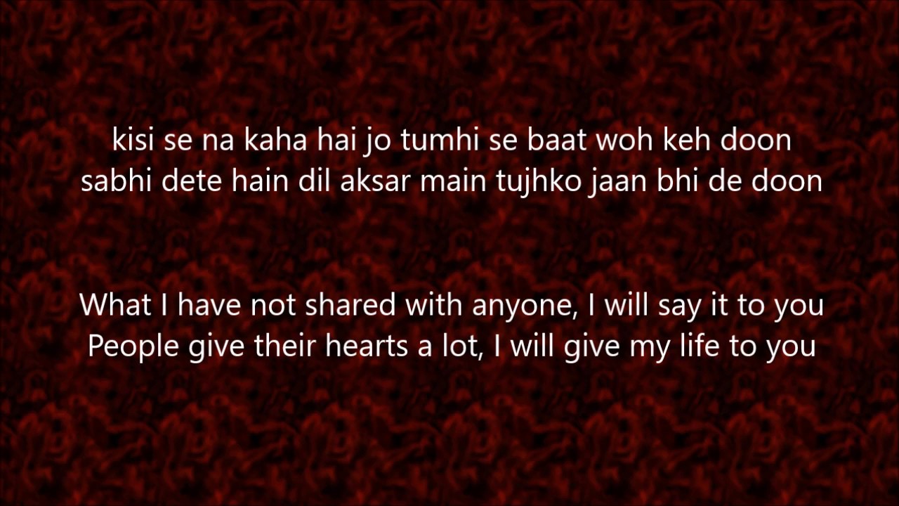 Tashan-e-ishq Song - Lyrics and Translation