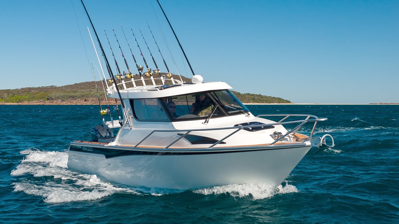 Tasmania 750 Sports cruiser, with business owner Rex Briant.