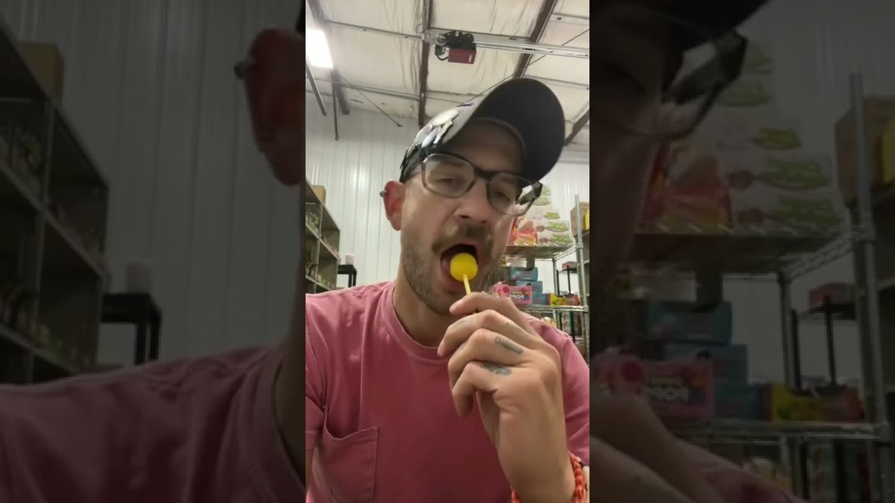 Taste Testing a Starburst Lollipop #hellosweetscandy #candyshop #candystore #candy #tastetest