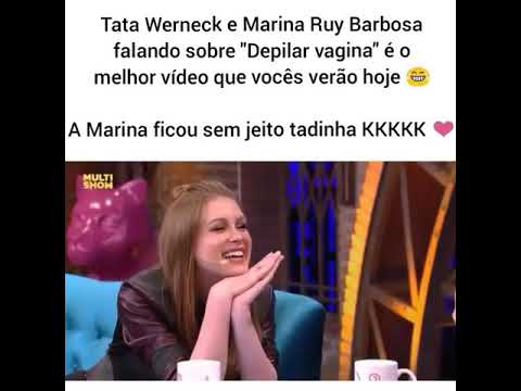 Tatá Werneck pergunta Marina Ruy Barbosa se os pelos de sua vagina são ruivos
