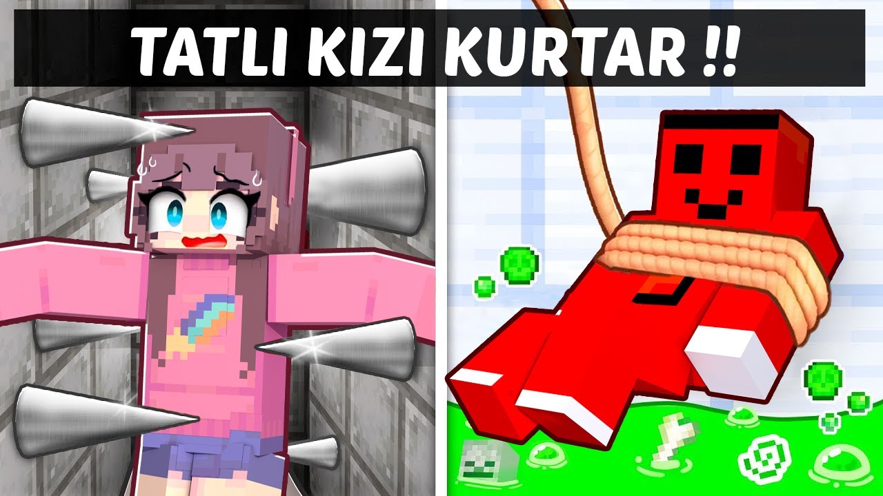 TATLI KIZ TUZAĞA DÜŞTÜ !! - Minecraft