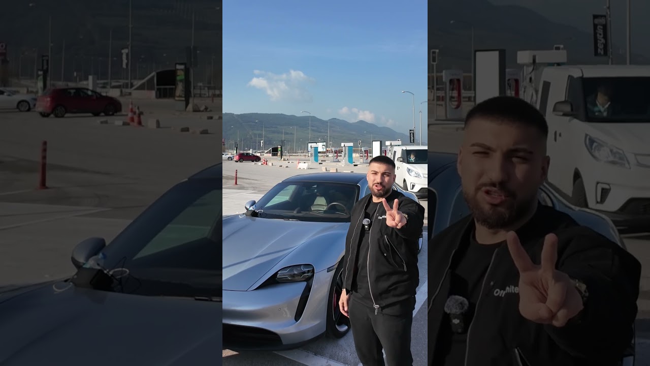 TAYCANLA UZUN YOL | Benzinli arabadan daha fazla yaktık. Uzun hali 20.00 da yayında !!!    #shorts