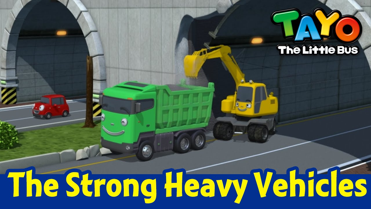Tayo Strong Heavy Vehicles Song l Sing Along with Tayo l Trucks for kids l Tayo the Little Bus